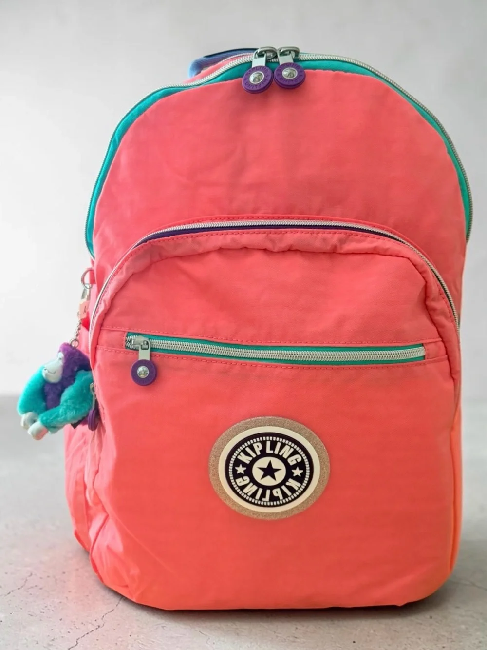 Kipling Seoul Extra Large 17” Laptop Backpack Coral Party